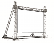  Уличный светодиодный экран Р3,91 5000кд/м2, масса 14 кг